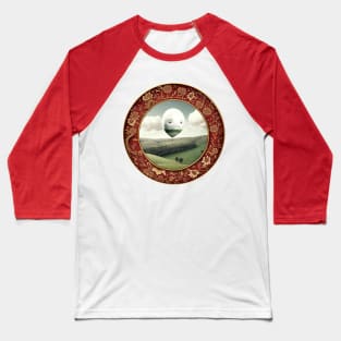 Sad Chinese Balloon Floating Over American Splendor Baseball T-Shirt